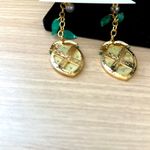 nOir Jewelry Yellow Lemon Earrings with Green Leaves Photo 2