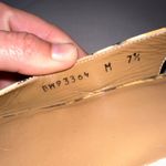 Stuart Wietzman Leather Animal Print Peep‎ Toe Slip On Flats Shoes Womens 7.5 M Yellow Photo 6