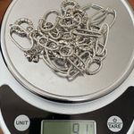 Brighton Retired Silver-plated Pebbled Hammered Geometric Links 35” Necklace 91g Photo 10