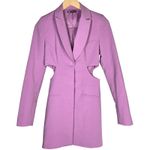 ZARA XS Purple Blazer Dress Cut Out Sides Career Party Chic Trendy Photo 0
