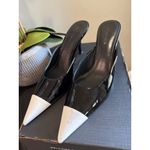 retrofete Allegra Leather Kitten Mule Black Womens Size 39 US 8 Photo 5