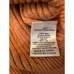 &merci &Merci Women's Ribbed Knit Pullover Sweater Light Brown M Lantern Sleeve Photo 9