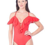 Kenneth Cole New. red swimsuit. Photo 0