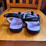 JSport Womens Kaia strappy cushioned walking hiking sandals purple/black 10 Purple Photo 4