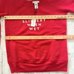 Milly NWT Slippery When Wet Fleece Sweatshirt Crewneck Cotton Pullover Sz PS Photo 6