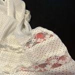 Free People Intimately Size XS White Black Polka Dot & Lace Sleeveless Top *FLAW Photo 6