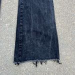 Miss Me Black High Rise Flare Jeans Frayed Hem Button Fly 29x34 Photo 3