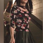 H&M 3 for $12: Black & Red Roses Three-Quarter Sleeve Shirt (Seen on Teen Wolf) Photo 1
