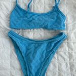 Blue Checkered Bikini Set Size XS Photo 0
