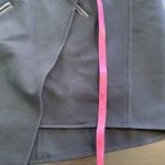 Spanx Black Wrap Drape Faux Leather Sleeve Statement Jacket Coat Size L / G Photo 10