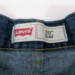 Levi's Dark Wash Raw Hem Cut Off Festival Casual Shorts Size 14 Photo 1