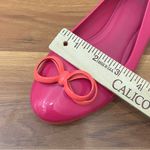 Melissa  Pink/Orange Feeling II Metal Bow Jelly Flats Size 39 Photo 12