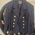 American Living  Navy Pinstripe Jacket Photo 0