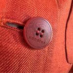 Xandres Belgium Burnt Orange 100% Linen Blazer Jacket Size 38 Photo 1
