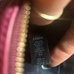 Fossil Pink Leather Wristlet Photo 4