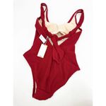 Kona Sol  Swimsuit Size S NEW Textured Open Back Medium Coverage One Piece Photo 5