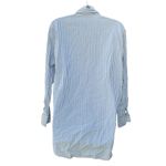 Gap  Body blue pinstripe long sleeve button down sleep shirt Photo 1