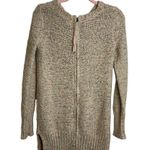 Kaisely Anthropologie  Cream Rainbow Confetti Zipper Back Wool Blend Sweater Photo 1