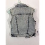 Papaya vintage Y2K light blue denim jean vest Photo 6