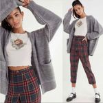 Urban Outfitters  color heather grey open front knit cardigan sweater size xs Photo 1