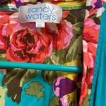 Sandy Waters women’s floral gorgeous turquoise kimono robe size medium large Pink Photo 4