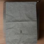 Brunello Cucinelli (2)  Dust Bag 12 X 15.5 Gray Wallet Shoes Travel Storage Cover Photo 0
