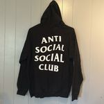 Antisocial Club Black Hoodie Size Medium Photo 1