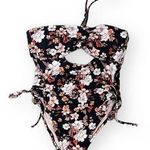 Shade & Shore  Halter Bandeau One Piece Large NWOT Photo 0