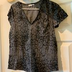 Socialite Black & Grey Rattlesnake Print T-Shirt Photo 0