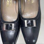 Salvatore Ferragamo  black smooth leather silver horsebit 7.5 Photo 7