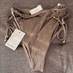 Vitamin A "Gemma" High Waisted Ruched Bikini Bottoms. NEW with tags size Photo 0