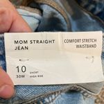 American Eagle Womens New  Mom Straight Jean Short High Rise Photo 4