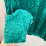 We The Free  Womens XS Milan Green Crushed Velvet Oversized Sweatshirt Y2K Grunge Photo 5