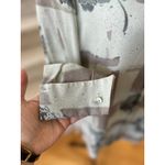 Dana Buchman Vintage  Light Blue & Grey Silk Button Down & Scarf Photo 4