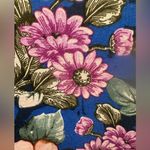 LuLaRoe  Floral Blue Midi Dress w purple flowers sz M summer,flower garden,comfy Photo 3