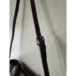 NWOT Elegant Faux Leather Tote with Removable Long Strap in Chocolate Brown Photo 6