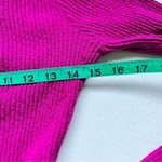 Anthropologie  T.la Cinched V-Neck Ribbed Top Pink Rose Size Medium NWT Photo 4