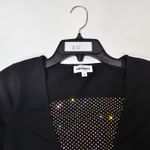 superdown  Maris Deep V Mini Dress in Black Small Photo 12