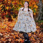 Unique Vintage  Magnolia Place Halloween Retro Rockabilly Swing Dress Sz L Photo 2