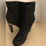 Diane Von Furstenberg  women black suede leather platform boots US 8.5 Euro 39.5 Photo 5