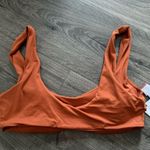 l*space L* Orange Scoop Neck Bikini top Photo 1