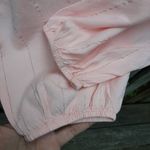 Thereabouts Blouse Blush Rose Metallic Stripe Top Size Junior 3XL Pink Photo 5