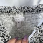 Leith Dress Women XS Black White Ditsy Floral Asymmetrical Hem Cocktail Party Photo 6