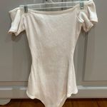 Tiger Mist White Off The Shoulder Bodysuit  Photo 2
