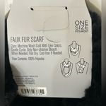 West Loop  Faux Fur Black Scarf One Size NWT Photo 3