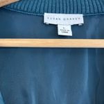 Susan Graver  Teal Quilted Vest with Gold Details Photo 4