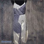 Myne | Blue & White Casual Dress Sz 2 with … Photo 1