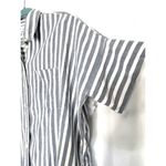 Madewell  Daily Shirt Button Front Blue White Stripe Women's Size XS Photo 5