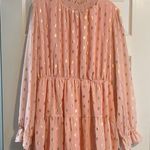 White Birch Pink Smocked Neckline Dress Photo 1