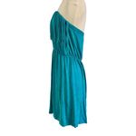 VTG T PARTY 90s Y2K Indie Turquoise Fringe Mini Strapless Dress Boho Festival L Blue Size L Photo 6